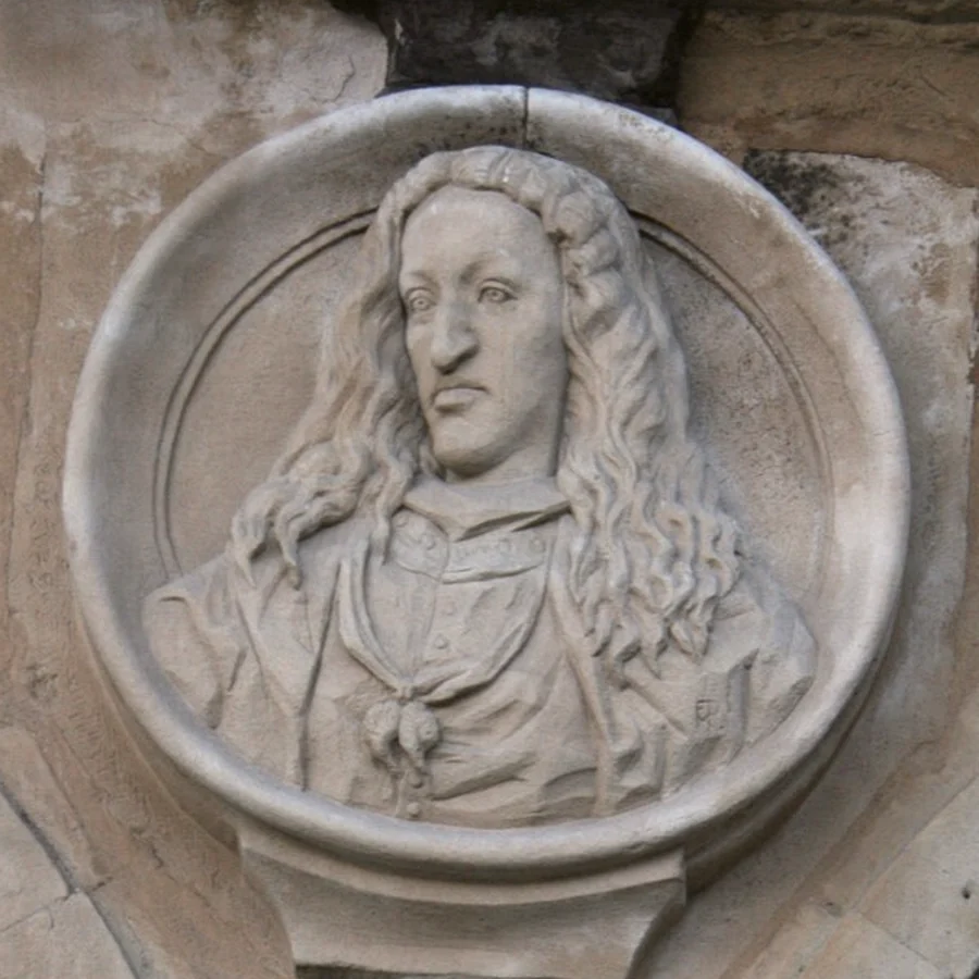 Médaillon de Charles II sur la Plaza Mayor de Salamanque
