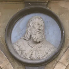 Medaillon von Heinrich IV. an der Plaza Mayor von Salamanca