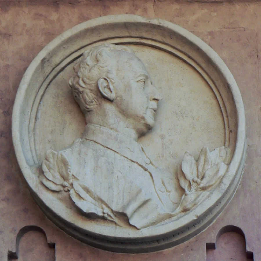 Médaillon de Francisco Franco sur la Plaza Mayor de Salamanque