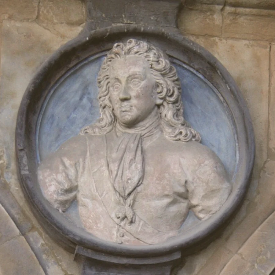 Médaillon de Louis Ier sur la Plaza Mayor de Salamanque