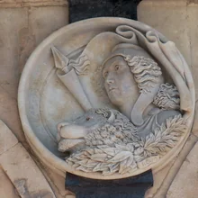 Médaillon de Seconde République sur la Plaza Mayor de Salamanque